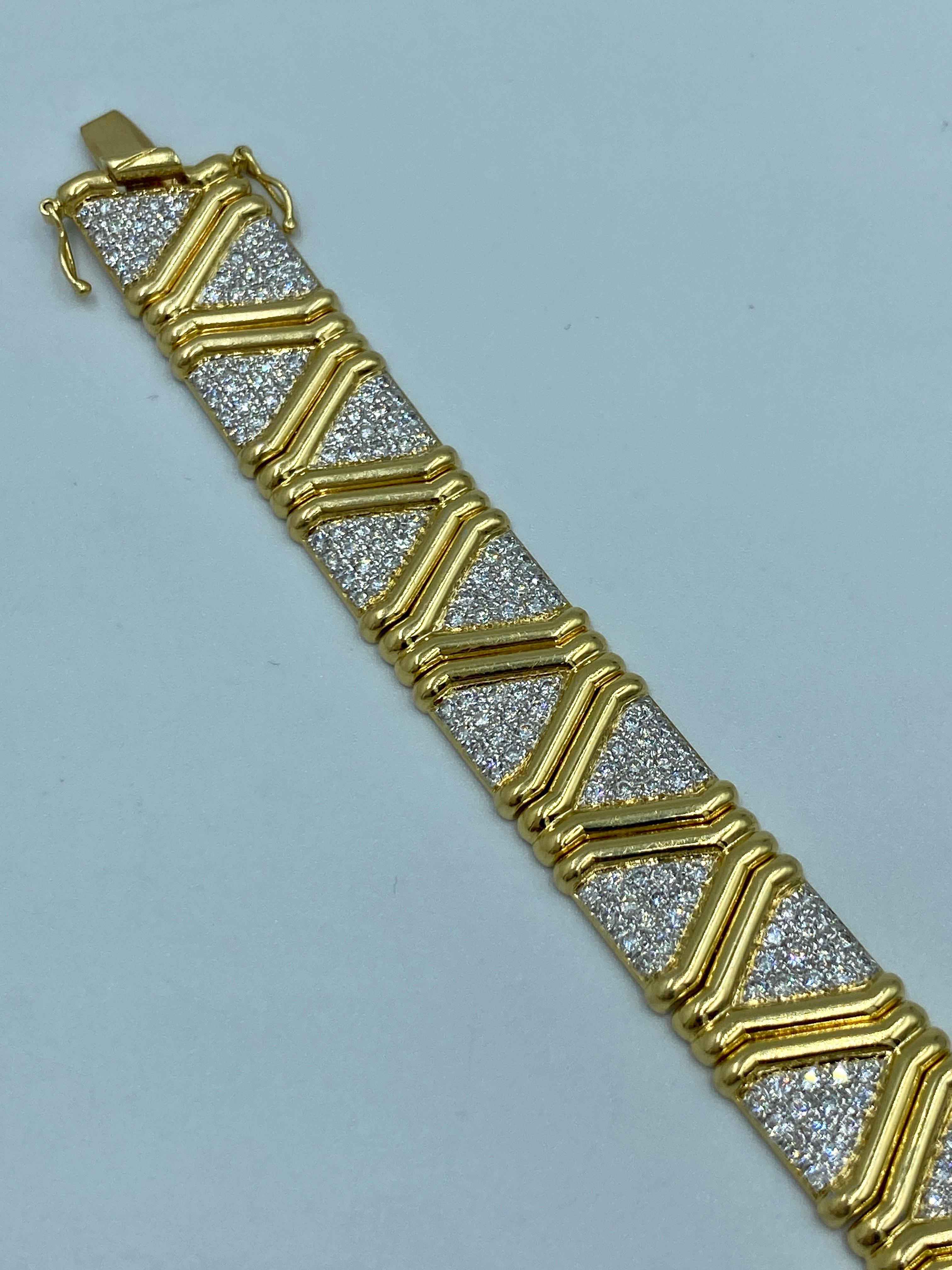 Bracelet en or 18k et diamants en vente 1
