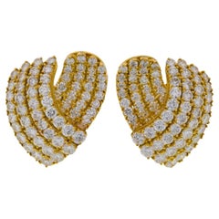 Boucles d'oreilles en or 18K et diamants