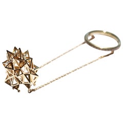 18k Gold and Diamond Stella Thimble Ring