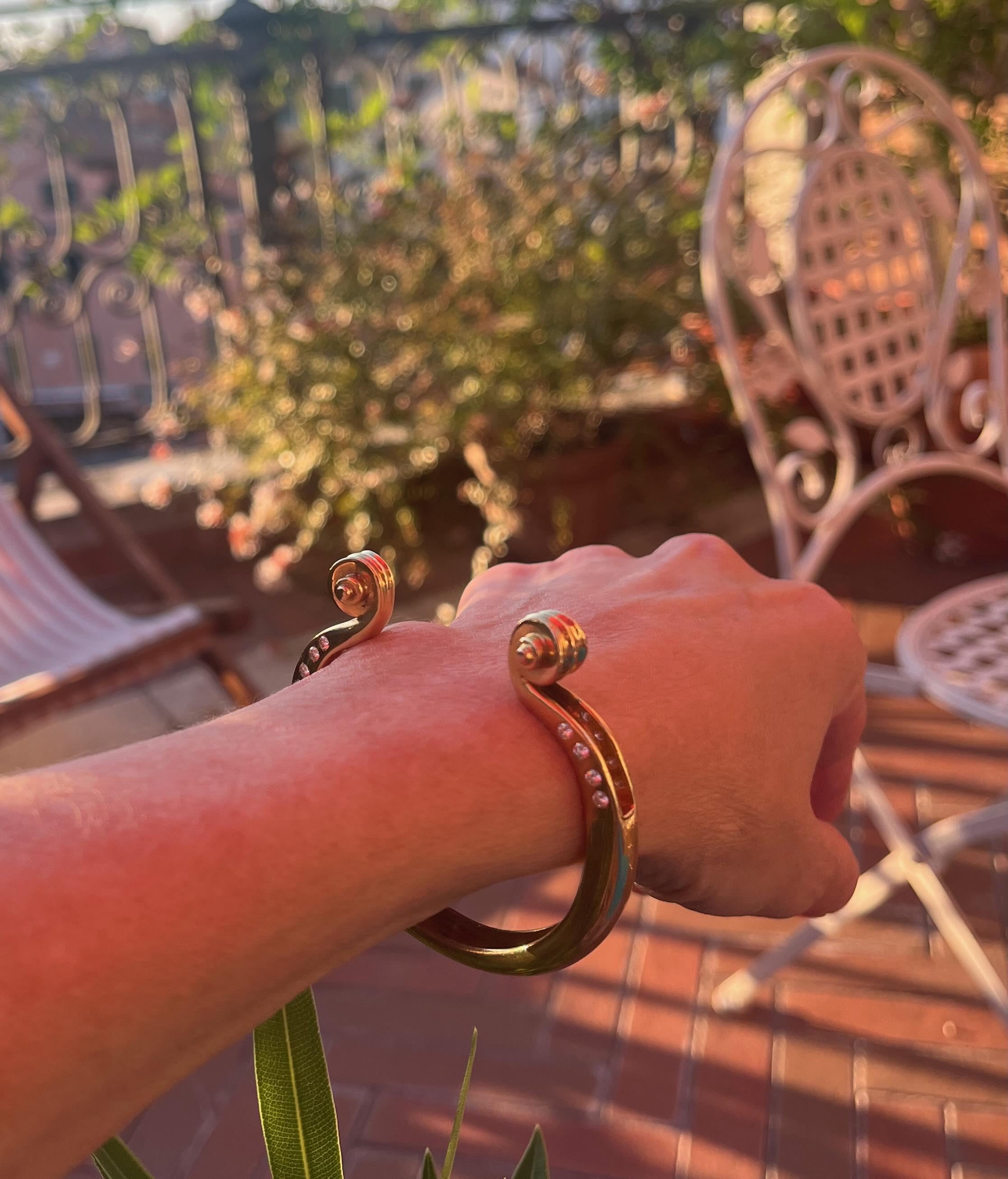 Bracciale Diapason in oro 18K e diamanti di Arman In condizioni ottime in vendita a Paris, FR