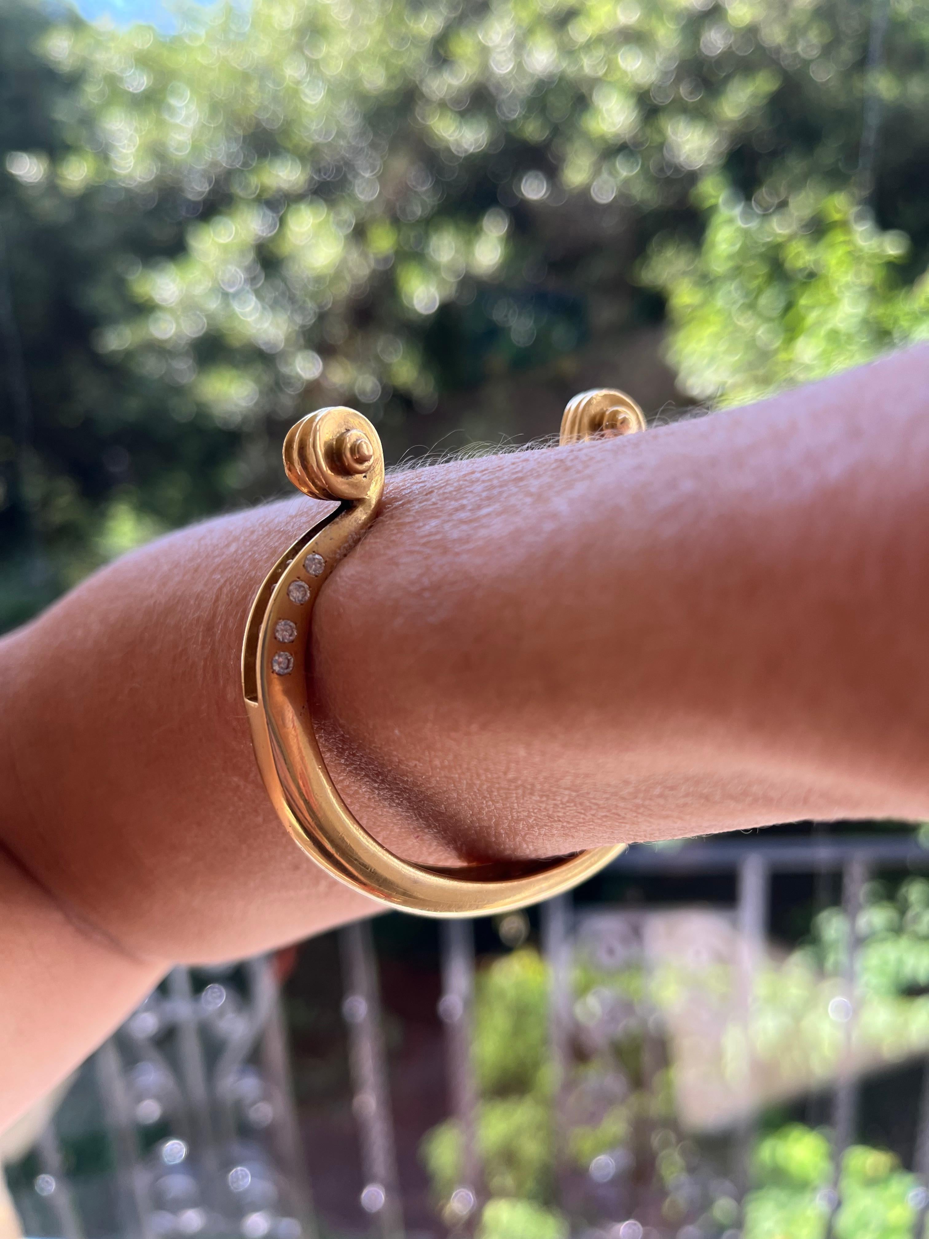 da uomo o donna Bracciale Diapason in oro 18K e diamanti di Arman in vendita