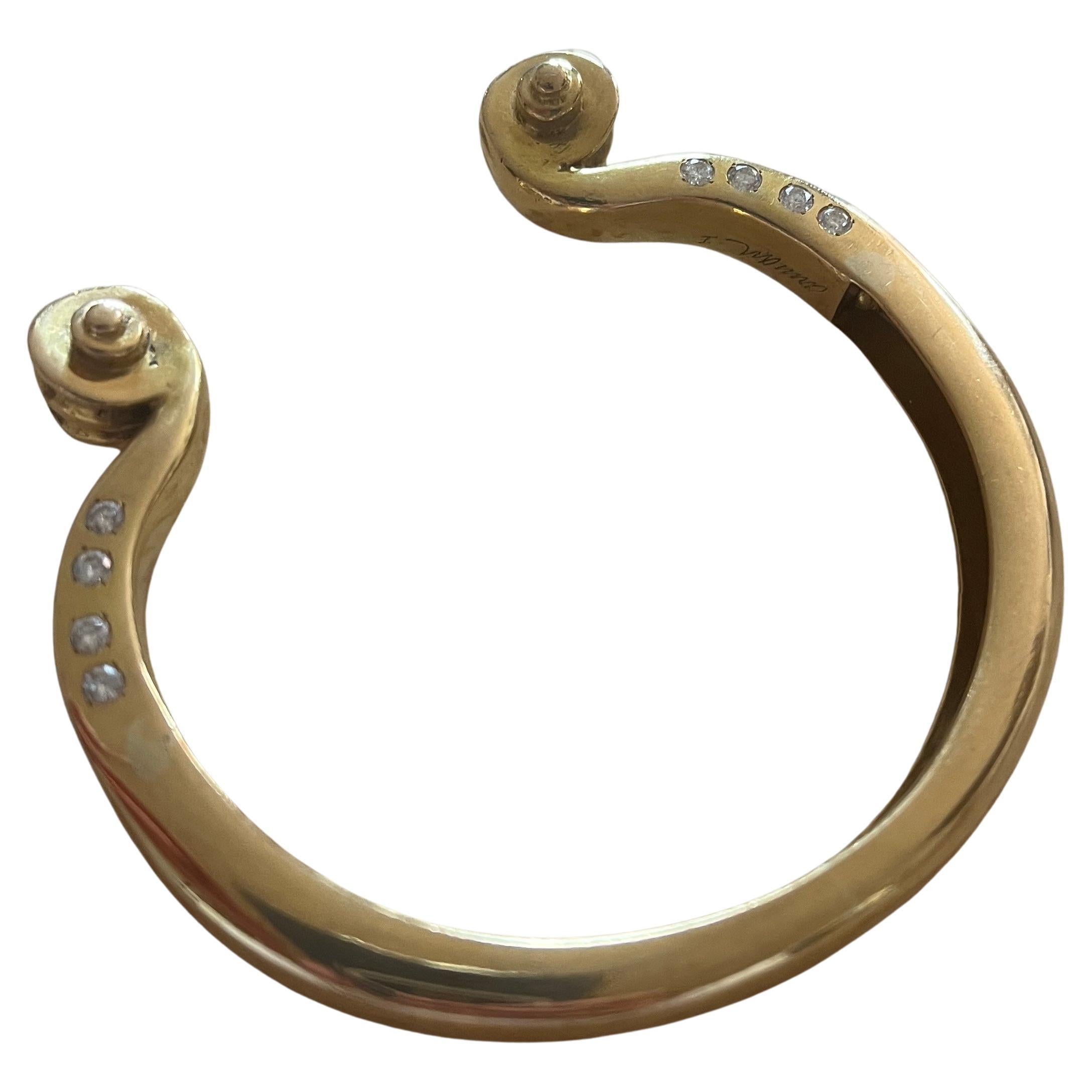 Bracciale Diapason in oro 18K e diamanti di Arman in vendita
