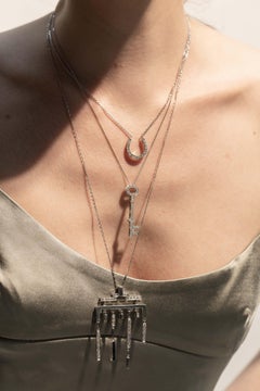 Schuhanzieher-Halskette aus 18k Gold und Diamanten