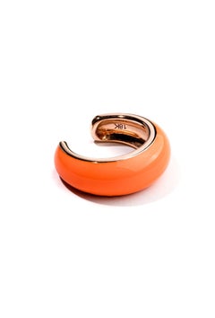 Pendiente de oro de 18 quilates y esmalte