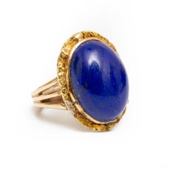 18k Gold and Lapis Lazuli Ring