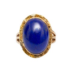 18k Gold and Lapis Lazuli Ring