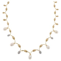 18k Gold and Pearl Necklace 18k Gold and Pearl Necklace