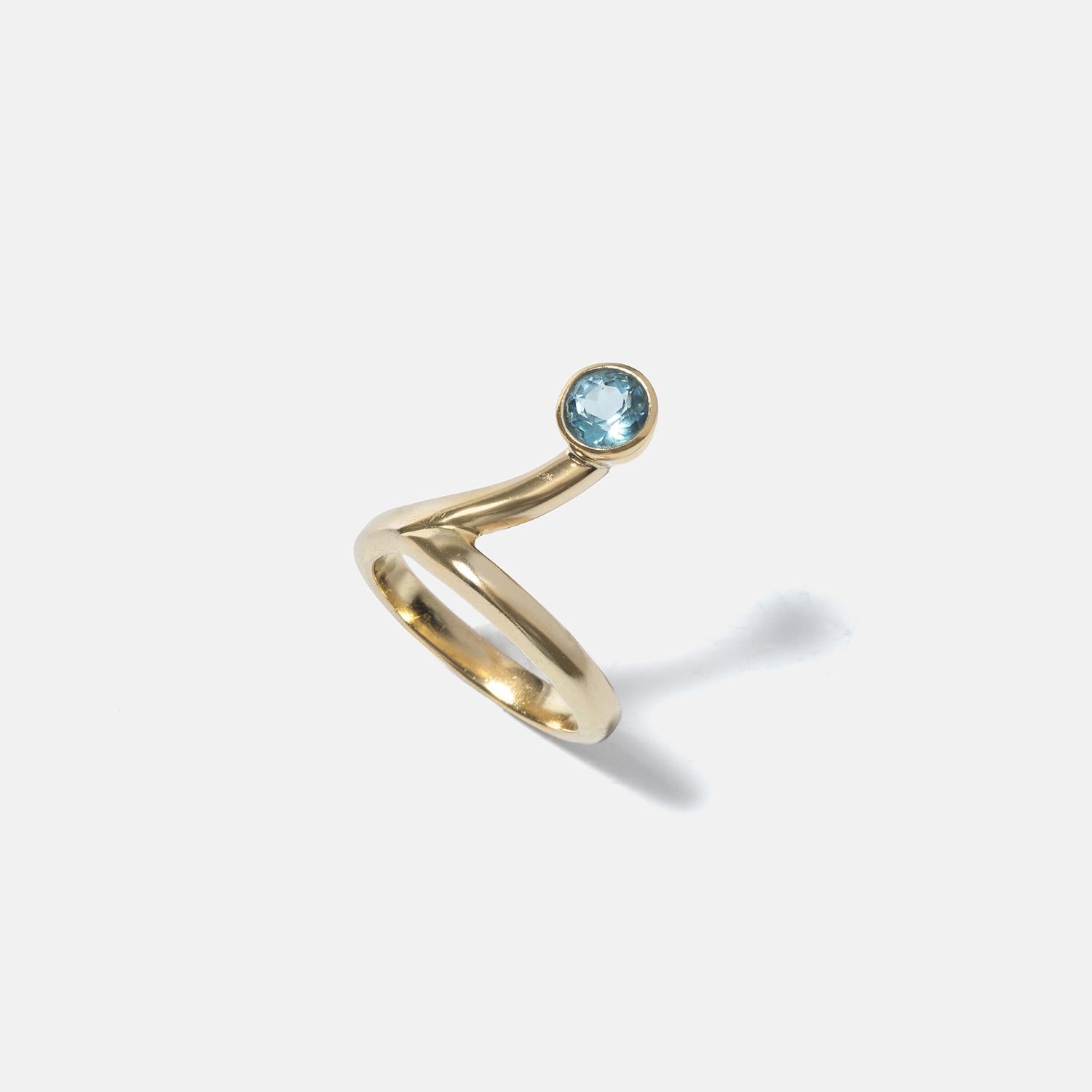 18K Gold and Turquoise Stone Ring by Swedish Master L Wahlström. Made 2001 For Sale 1