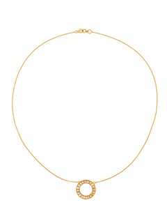 18k Gold and Uncut Diamonds Pendant Necklace Handcrafted with Enamel Work