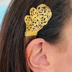 18k Gold Antique Hair Ornament