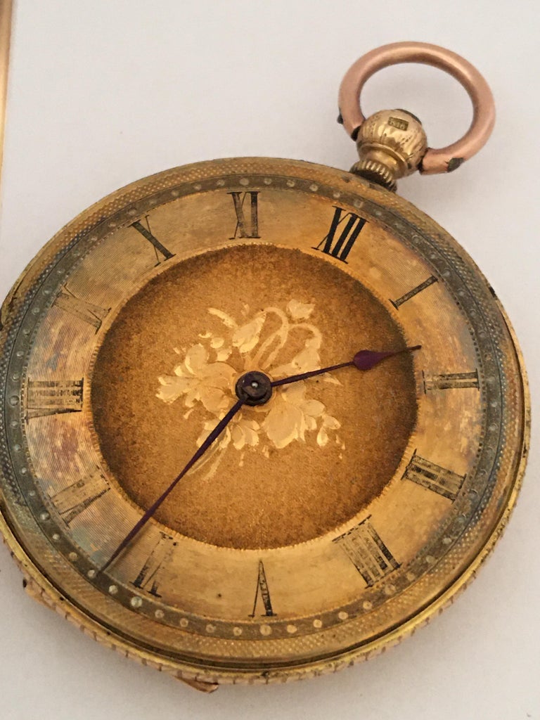 18 Karat Gold Antique Key-Wind Ladies Pocket Watch at 1stDibs | ladies  pocket watch antique, key wind pocket watch, antique gold pocket watch keys