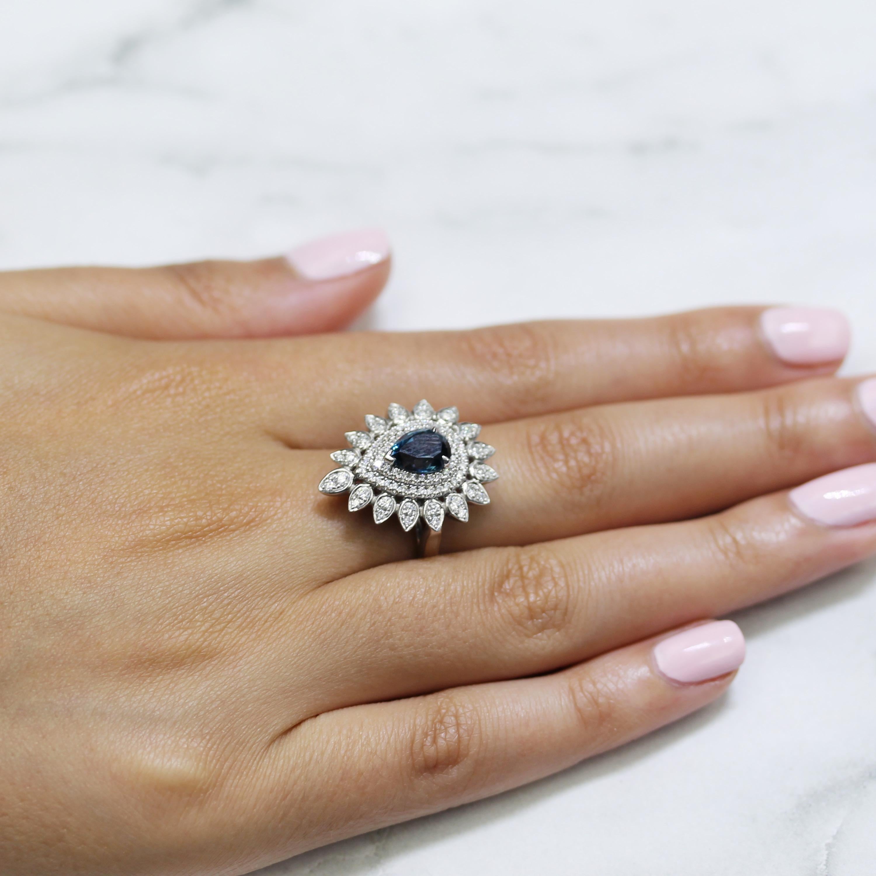 Anello In Oro Rosa Con Quarzo Citrino Taglio Rotondo Da 2,15 Carati In - Foto 4