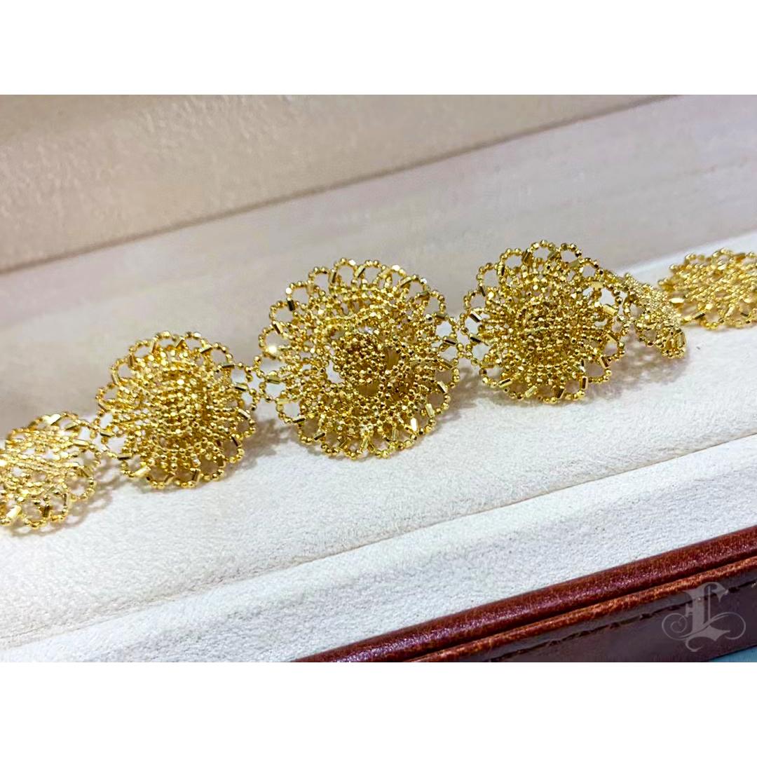 【Crown Radiance】Golden Lace Aurora South Sea Pearl Bracelet For Sale 3