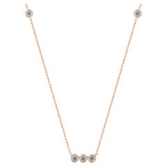 Collier en or 18K avec diamant en lunette