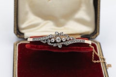 18k gold bracelet with 1.60ct old cut diamonds, France, early 20th century