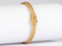18K Gold Braided Woven Knot Bracelet 8.13g