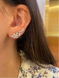18k Gold Brilliant Diamond Ear Climber
