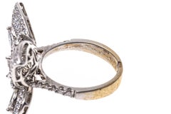 18k Gold Brilliant Diamond Set Butterfly Ring, App. 1.15 TCW