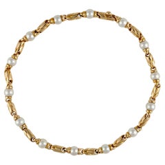 Antique 18K Gold Bvlgari Pearl Necklace