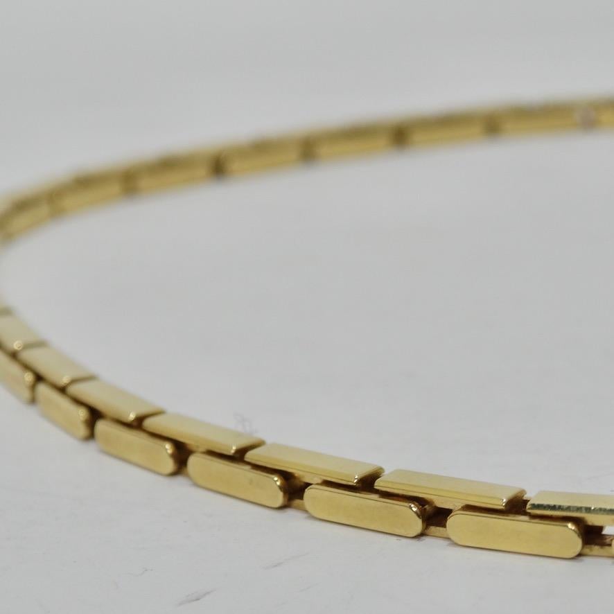 18K Gold Cartier Agrafe Diamond Necklace 6
