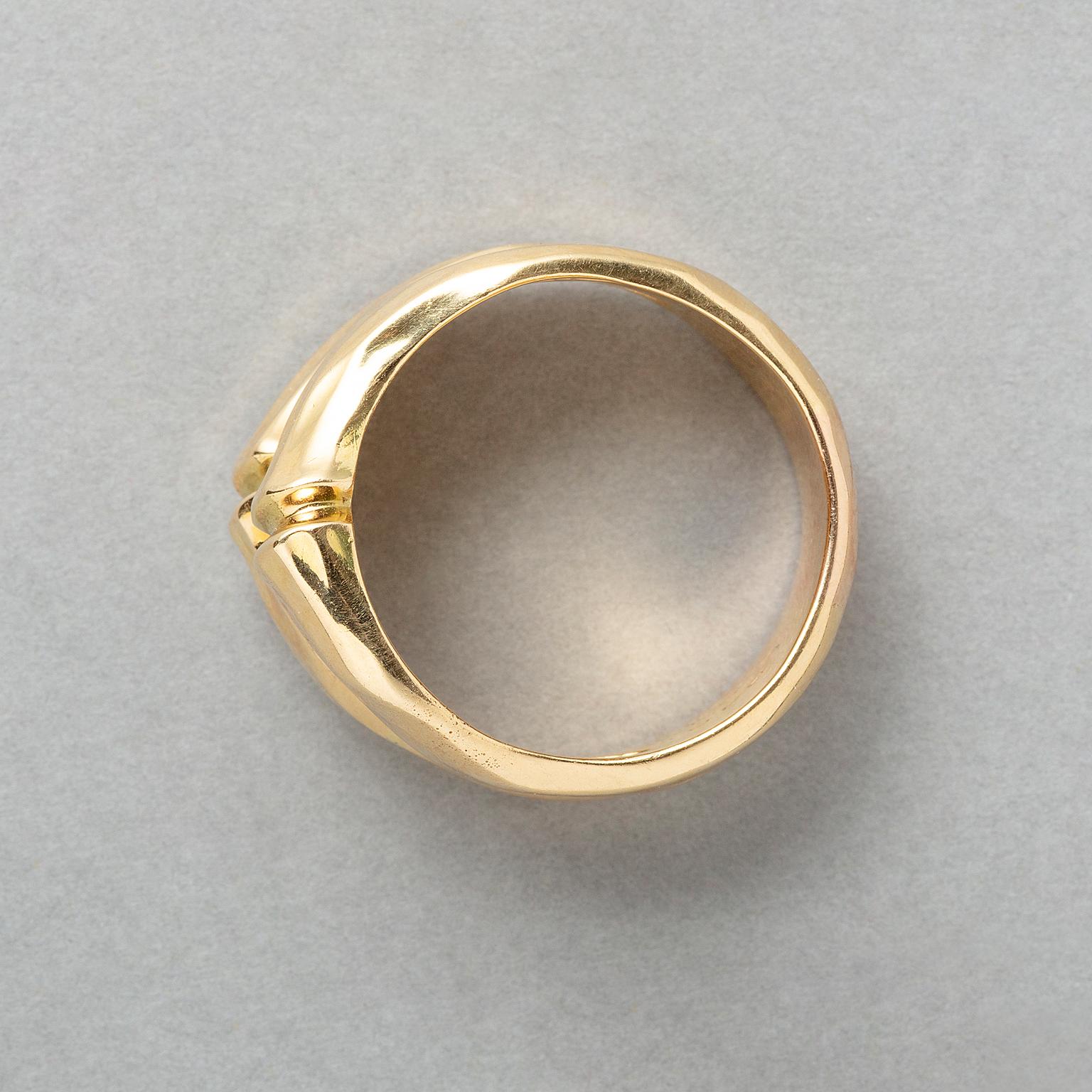 Femenino o masculino Anillo Cartier Bambú Oro 18k en venta