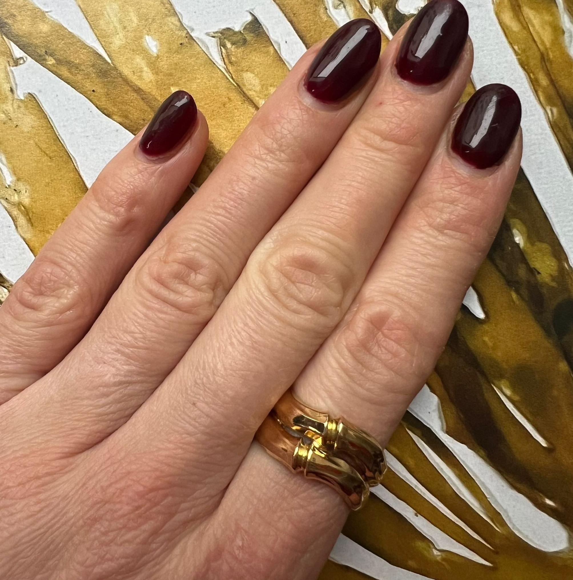 Anillo Cartier Bambú Oro 18k en venta 3