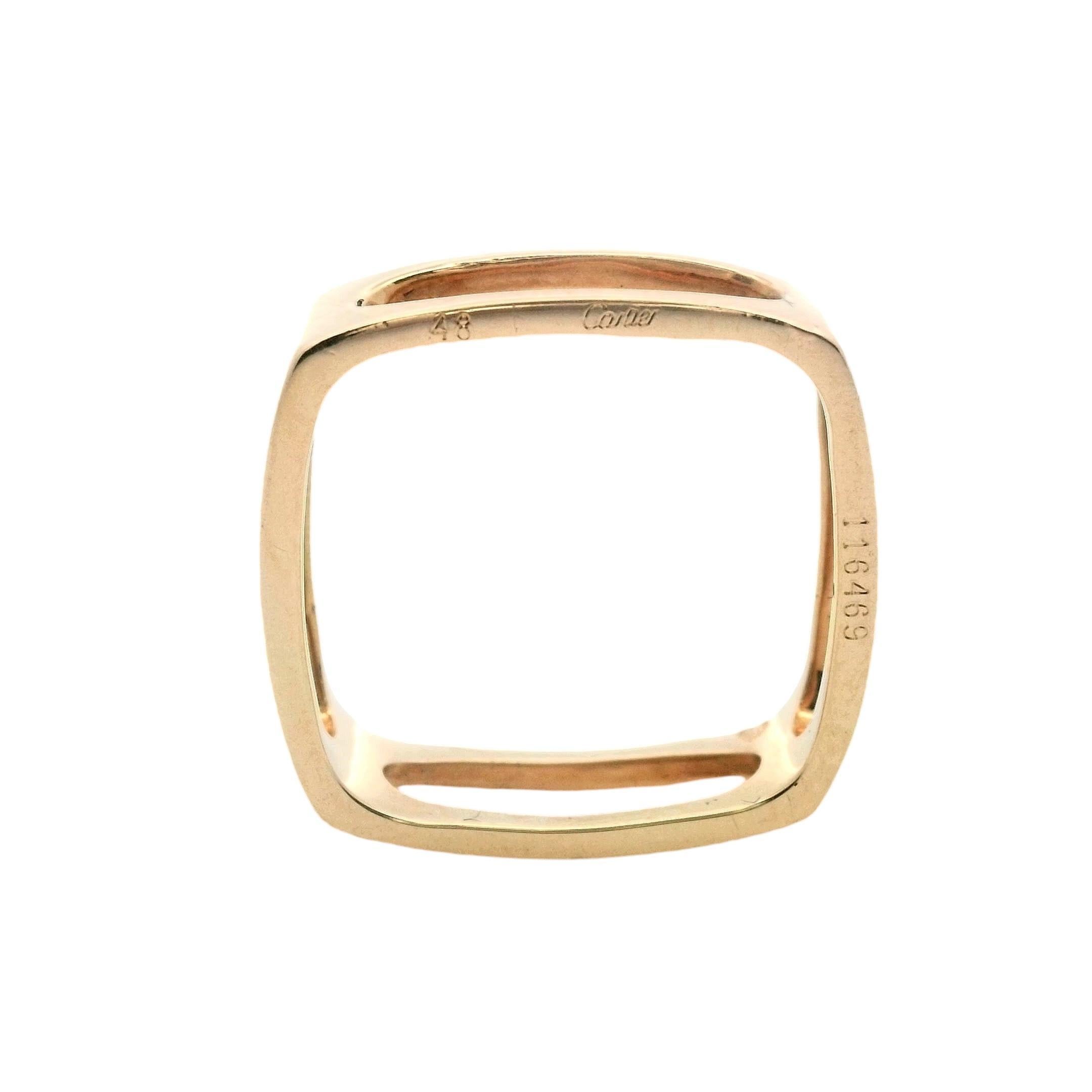 18K Gold Cartier Ring  Design by Dinh Van In Excellent Condition In New York, NY