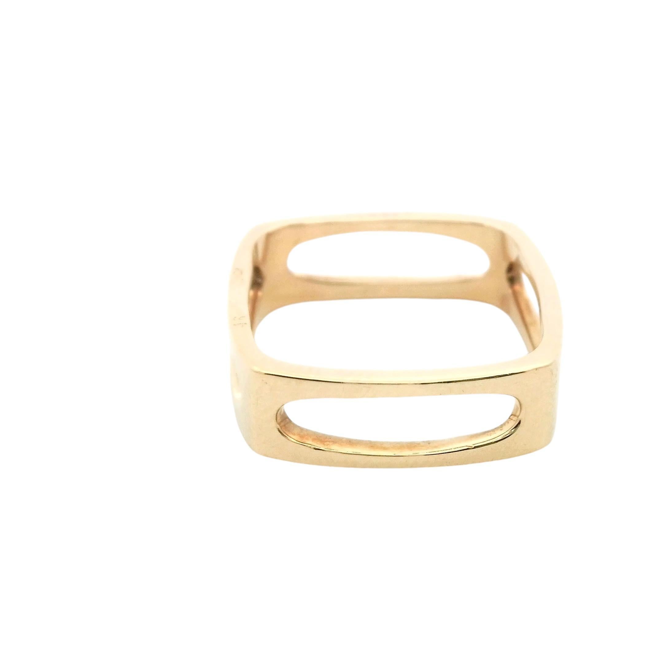 Women's 18K Gold Cartier Ring  Design by Dinh Van