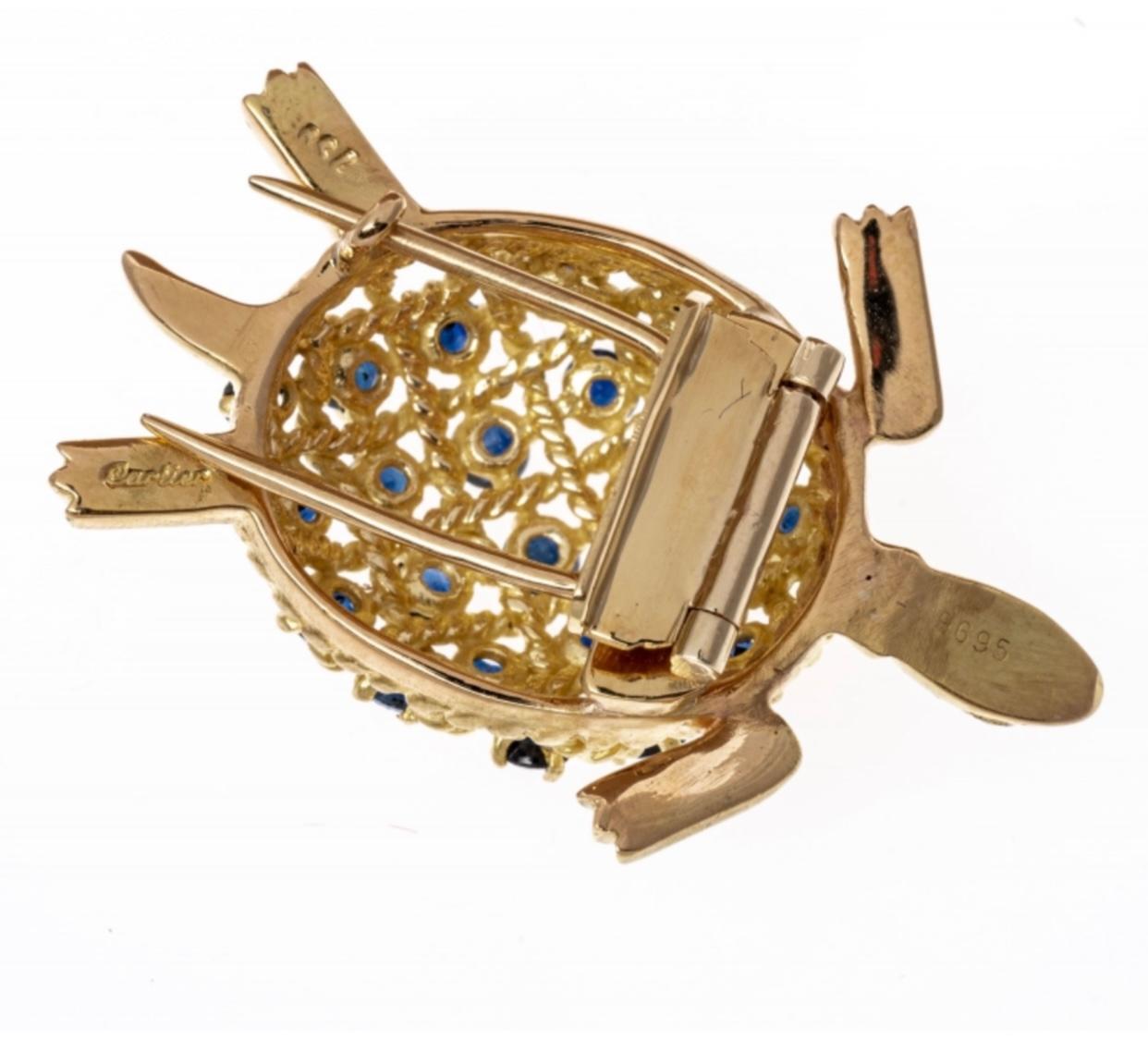 cartier gold turtle