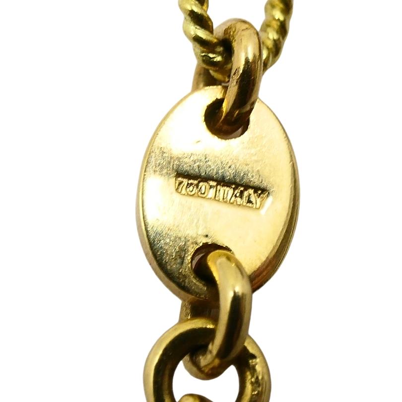 Bracelet en or 18k Chaîne en or 14k émail Ladybug Charms en vente 6
