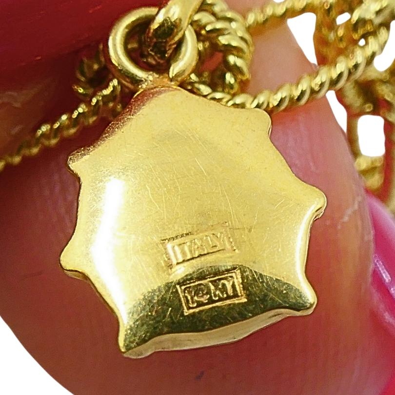Bracelet en or 18k Chaîne en or 14k émail Ladybug Charms en vente 7