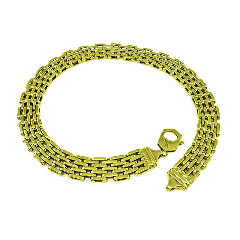 chain link necklace gold