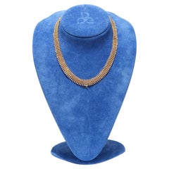 Collier en chaîne en or 18 carats du maître suédois Carl Gustaf Hallberg réalisé en 1882