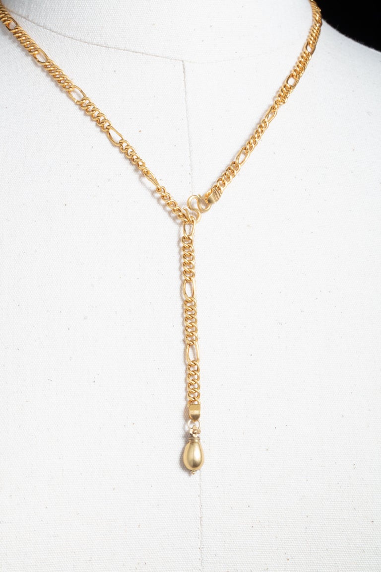 18 Karat Gold Chain YNecklace For Sale at 1stDibs