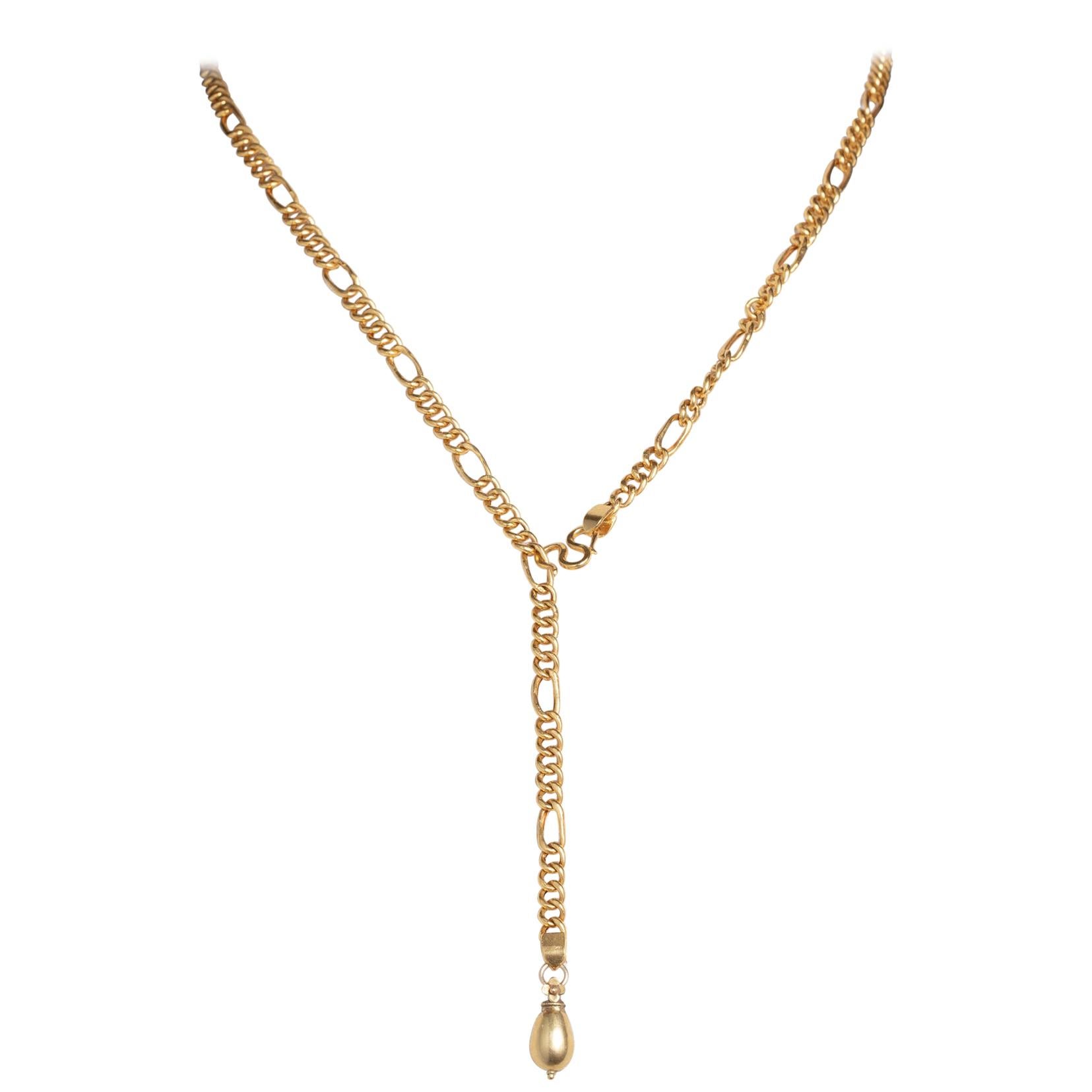 18 Karat Gold Chain Y-Necklace