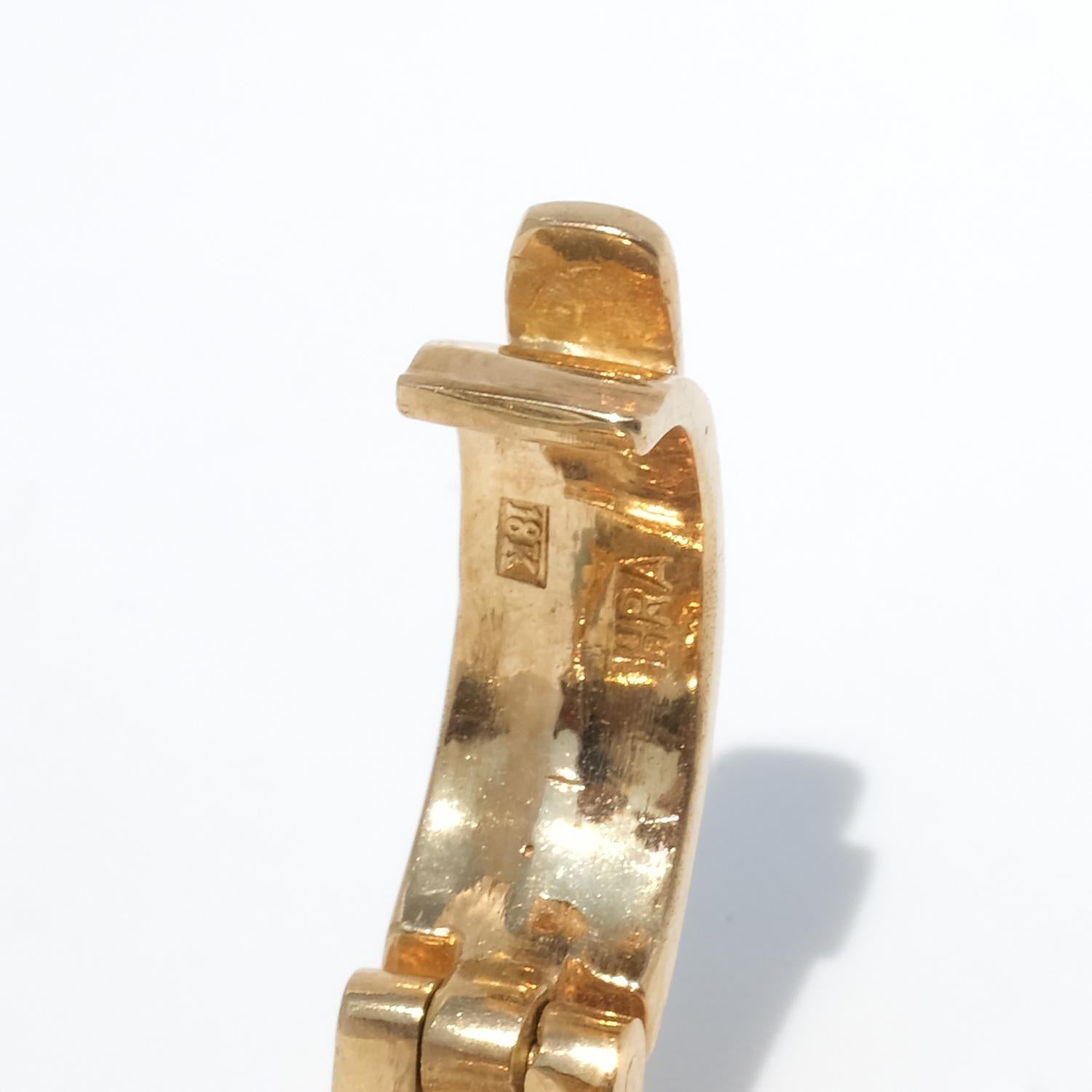 18K Gold, Chrysoprase and Diamond Pendant by Horacio Achinelli For Sale 3