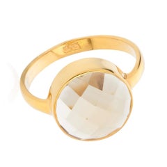 18K Gold Citrine Solar Plexus Chakra Ring, by Elizabeth Raine
