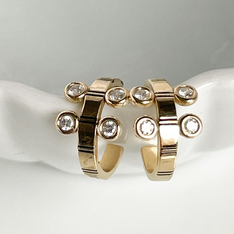 Boucles D'oreilles Puces Plaqué Or 18 Carats Et émail Noir - Pour Femme - Neuf Avec étiquettes
