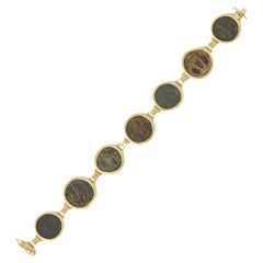 Vintage 18k Gold Coin Bracelet