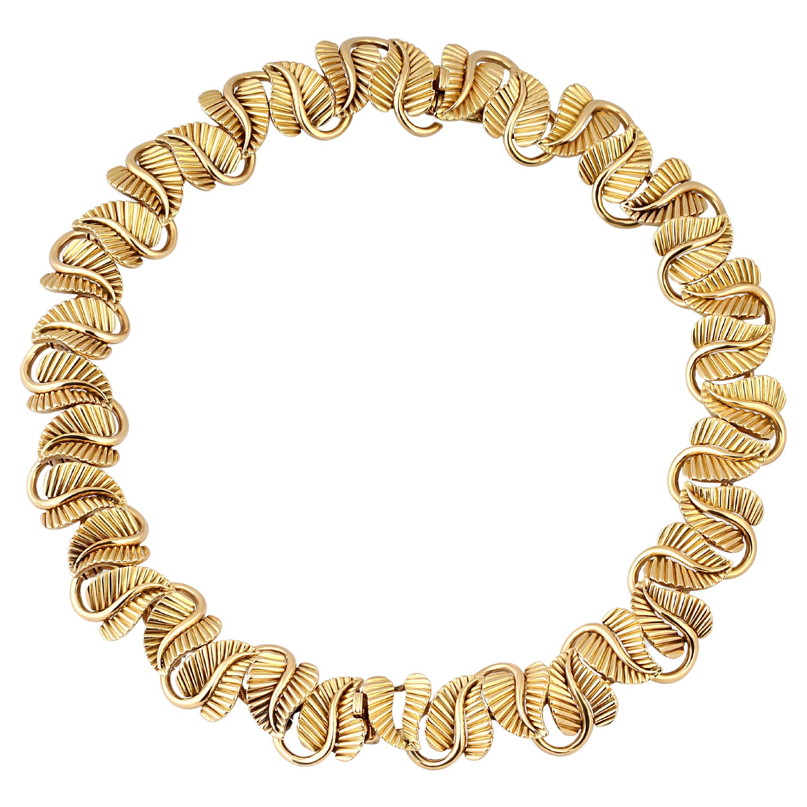 18k Gold Convertible Bracelets/Necklace For Sale
