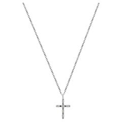 18k Gold Cross Necklace Christ Cross Pendant Religious Jesus Necklace