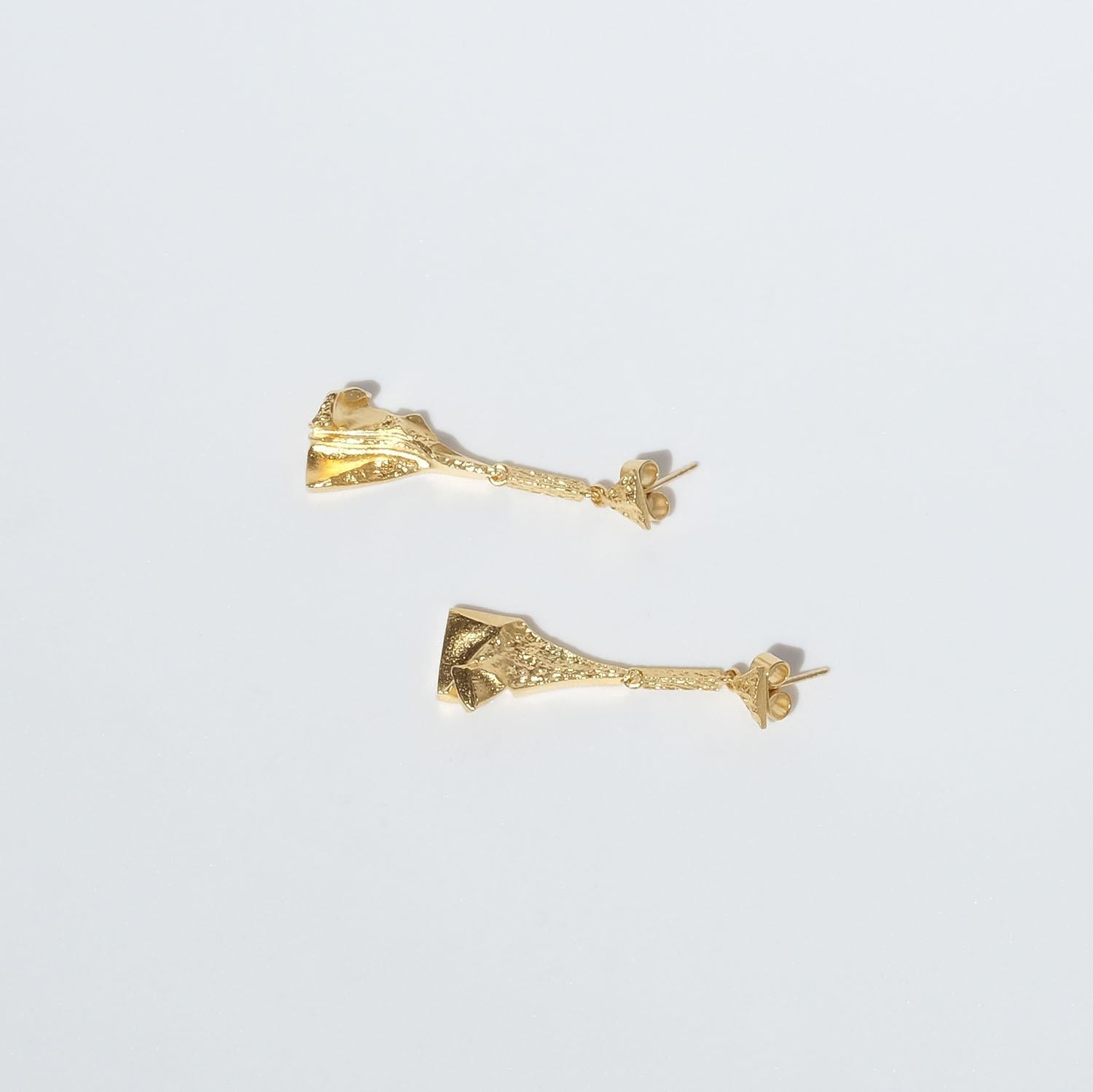 18k Gold Dangling Earrings by Lapponia Made Year 2007 In Good Condition For Sale In Stockholm, SE
