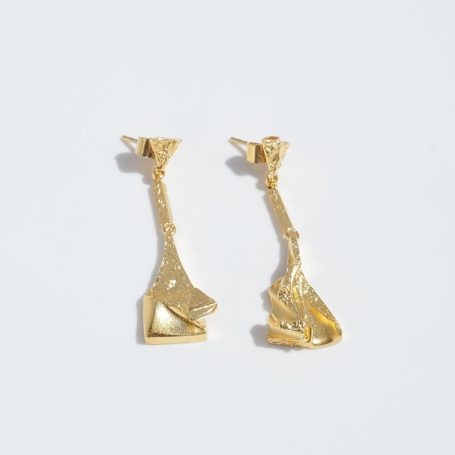 18k Gold Dangling Earrings by Lapponia Made Year 2007 For Sale 2