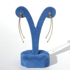 18K Gold Dangling Stud Earrings by Swedish smith Ola Lancing