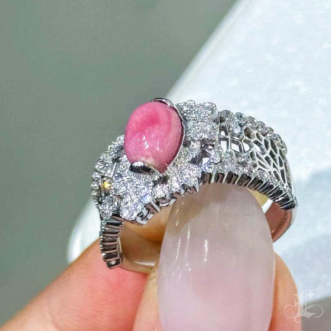 Anello in filigrana di perle Conchiglia - 1,6ct in vendita 5