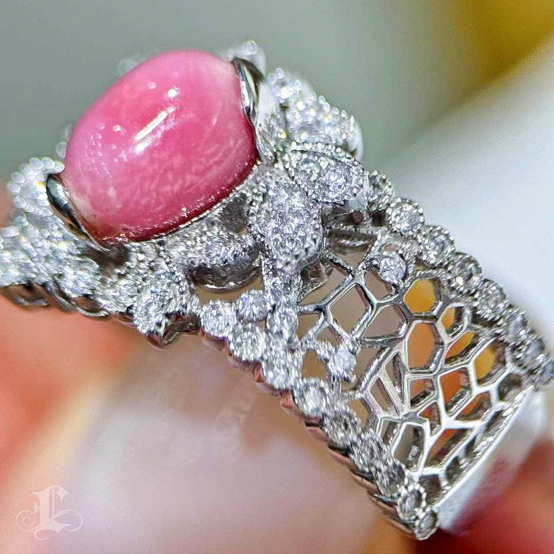 Anello in filigrana di perle Conchiglia - 1,6ct In condizioni Nuovo in vendita a New York, NY