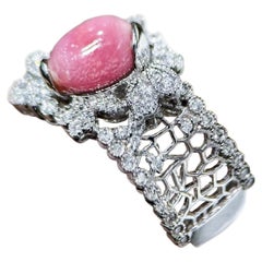 【Conchéa】Bague filigranée en perles de conque - 1.6ct