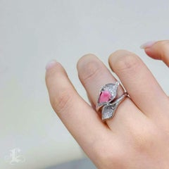 【Conchéa】Calla Flame Bloom Conch Pearl Floral Ring — 1.73ct