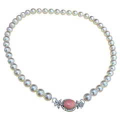 【Conchéa】Empress Aurora Crown Necklace — 7.48ct Conch Pearl with Akoya Pearls