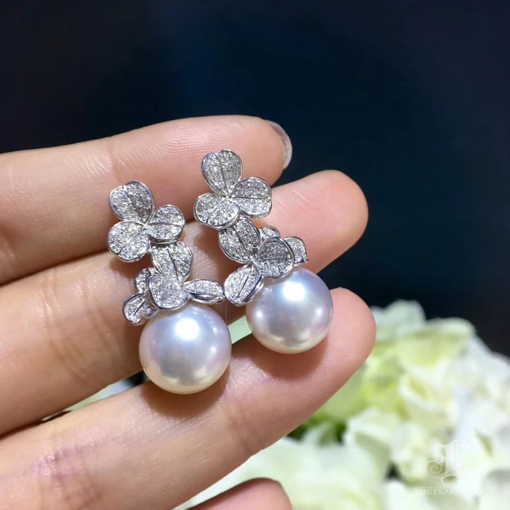 【Lustre Arc】Hope in Bloom Boucles d'oreilles duo trèfle Pour femmes en vente